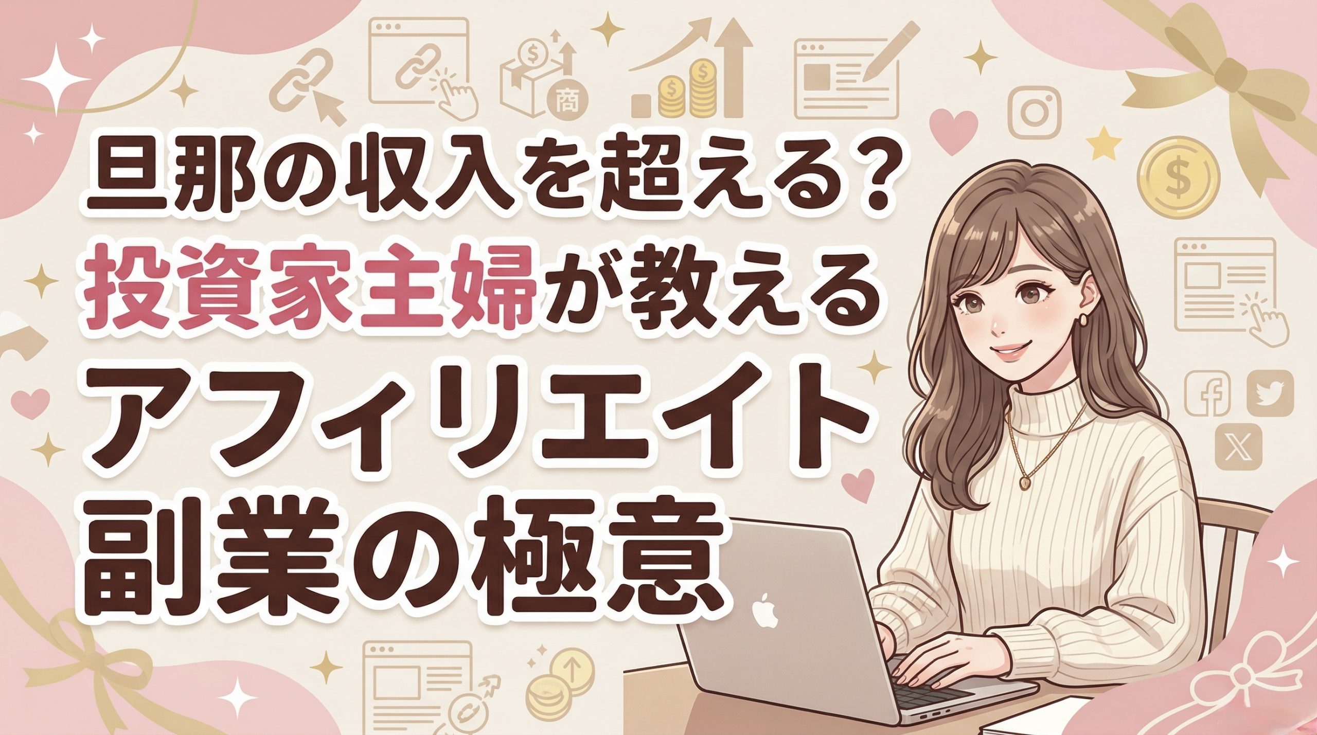 旦那の収入を超える？投資家主婦が教えるアフィリエイト副業の極意