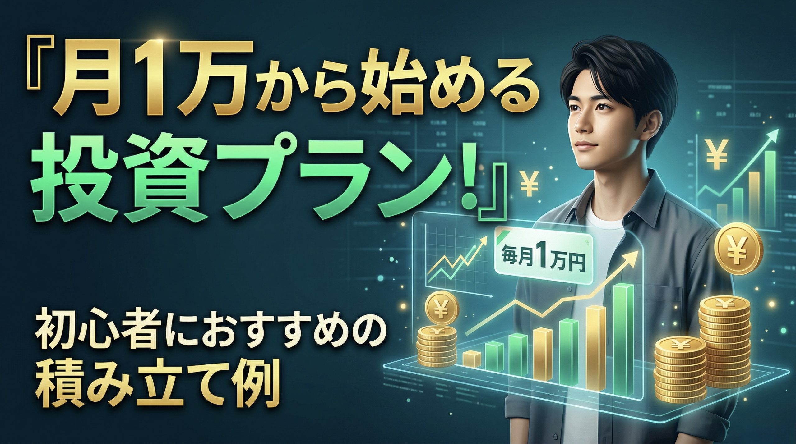 月1万から始める投資プラン！初心者におすすめの積み立て例
